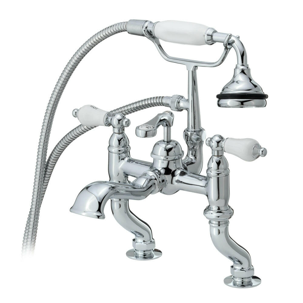 Variable Spread Rim Mount Tub Filler faucet by Cheviot