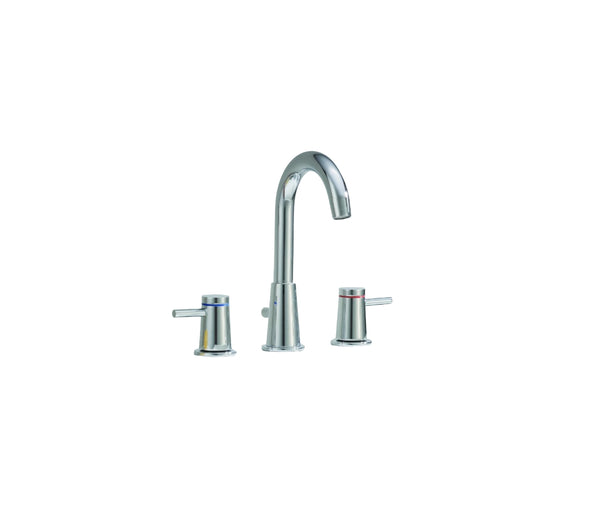 Contemporary Widespread Bathroom Sink Faucet, Chrome |  Faucet |  Cheviot USD |  Cheviot.