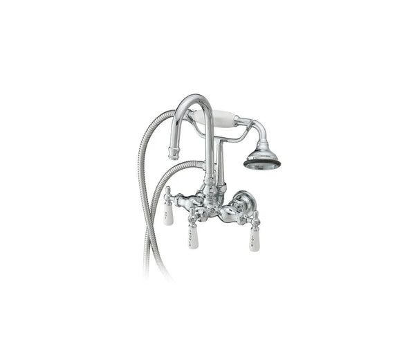 Gooseneck Tub Wall Mount Filler with Hand Shower |  Faucet |  Cheviot USD |  Cheviot.