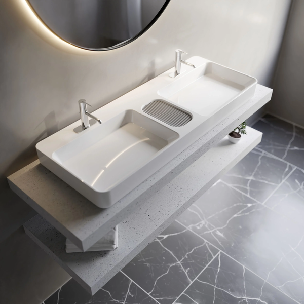 Infinity Double Bowl Vessel Sink |  Sink |  Cheviot USD |  Cheviot.