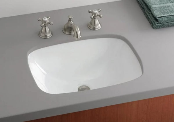 CheviotProducts Cheviot Products 17.75'' White Vitreous China Rectangular  Drop-in Bathroom Sink with Overflow & Reviews