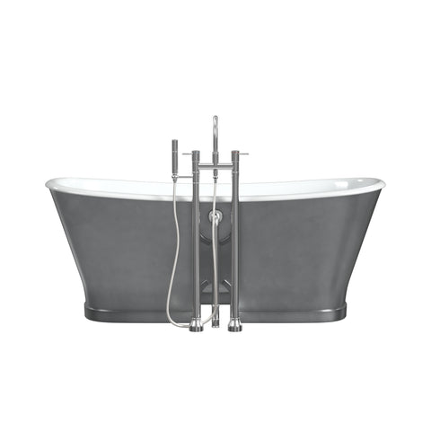 Balmoral Cast Iron Bathtub with Burnished Iron Exterior