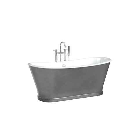 Balmoral Cast Iron Bathtub with Burnished Iron Exterior