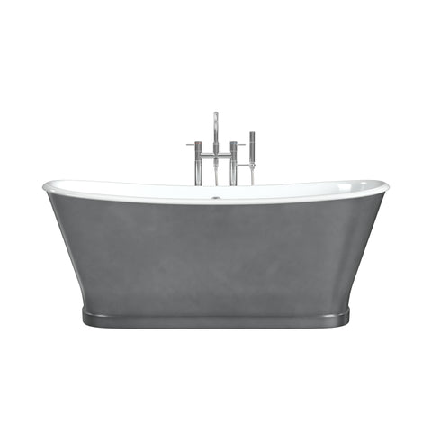 Balmoral Cast Iron Bathtub with Burnished Iron Exterior