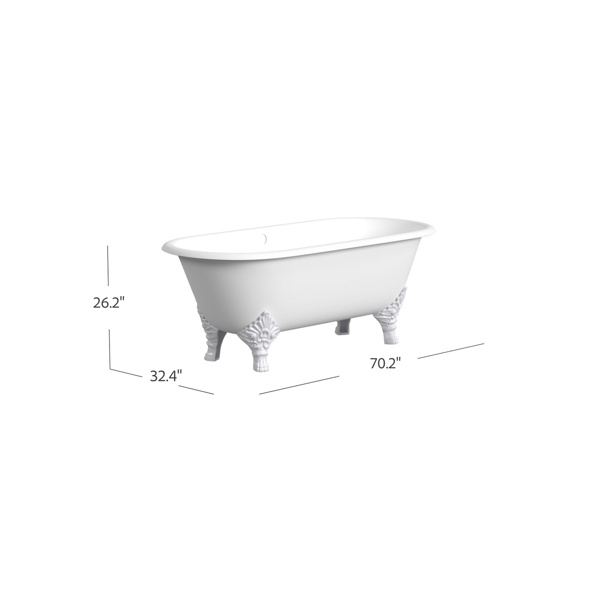 Carlton Cast Iron Bathtub |  Bathtub |  Cheviot USD |  Cheviot.