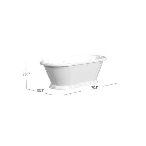 Sandringham Cast Iron Bathtub |  Bathtub |  Cheviot USD |  Cheviot.