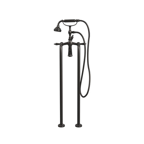 Free-Standing Tub Filler with Hand Shower, All Metal Accents |  Faucet |  Cheviot USD |  Cheviot.