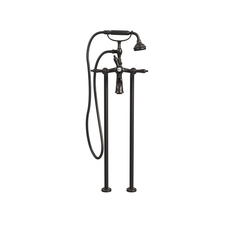 Free-Standing Tub Filler with Hand Shower, All Metal Accents |  Faucet |  Cheviot USD |  Cheviot.