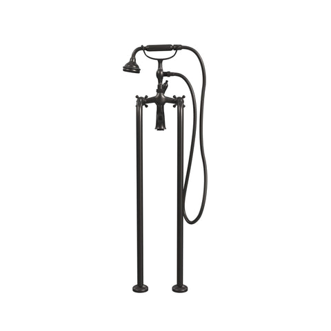 Free-Standing Tub Filler with Hand Shower, All Metal Accents |  Faucet |  Cheviot USD |  Cheviot.