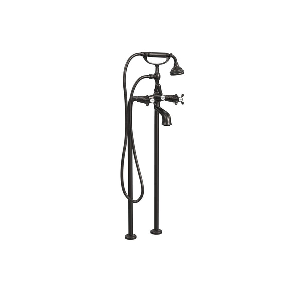Free-Standing Tub Filler with Hand Shower, All Metal Accents |  Faucet |  Cheviot USD |  Cheviot.