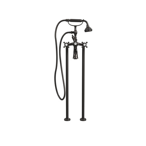 Free-Standing Tub Filler with Hand Shower, All Metal Accents |  Faucet |  Cheviot USD |  Cheviot.