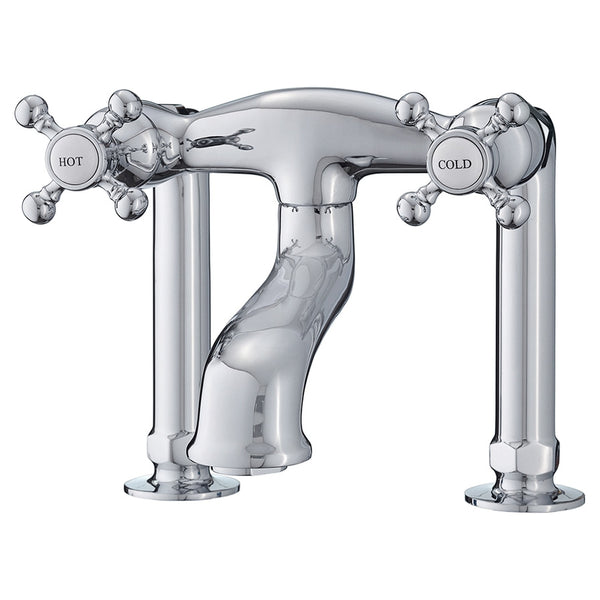 Deck Mount Tub Filler, 6" Spread