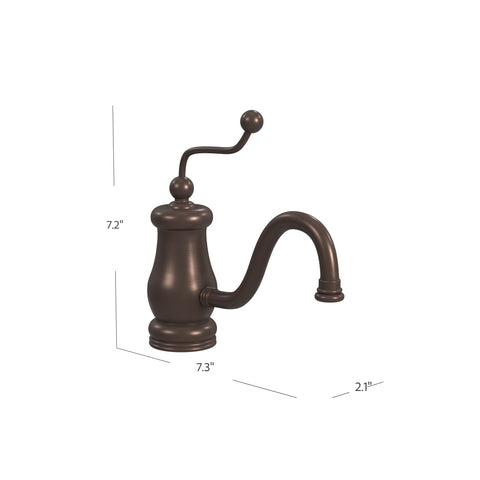 Thames Single Hole Lavatory Faucet, Antique Bronze