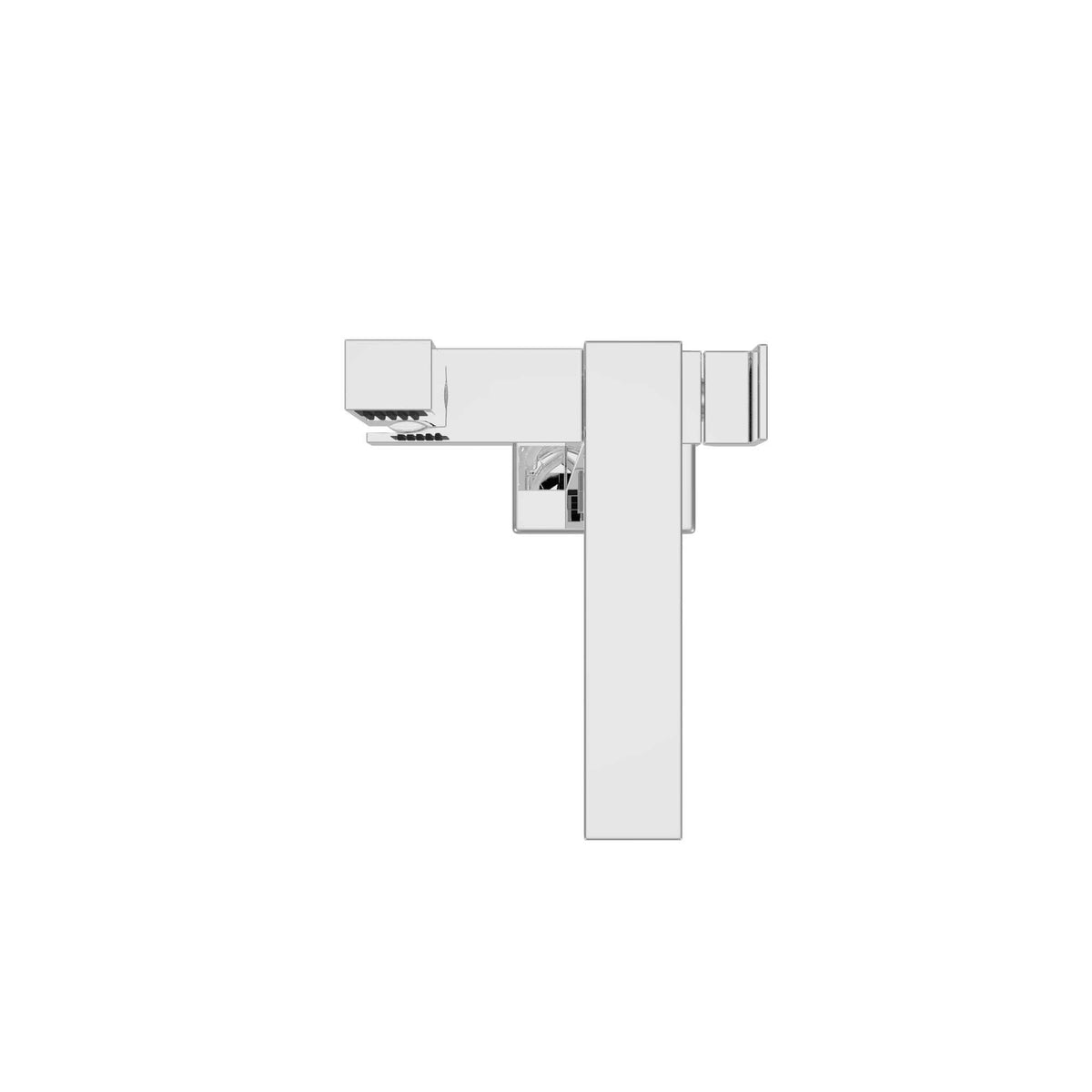 Cheviot Square tub filler with hand shower — view from above