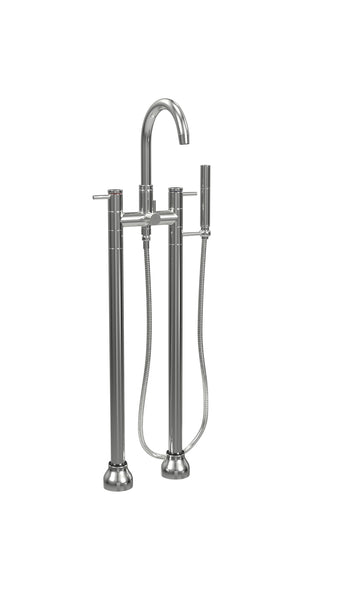 Contemporary Double Post Tub Filler with Hand Shower |  Faucet |  Cheviot USD |  Cheviot.