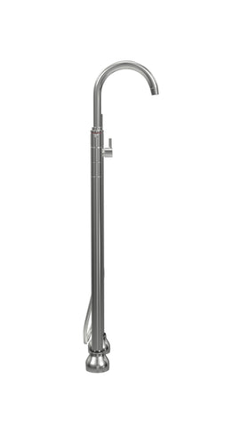 Contemporary Double Post Tub Filler with Hand Shower