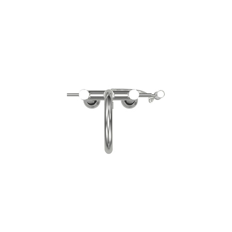 Contemporary Double Post Tub Filler with Hand Shower