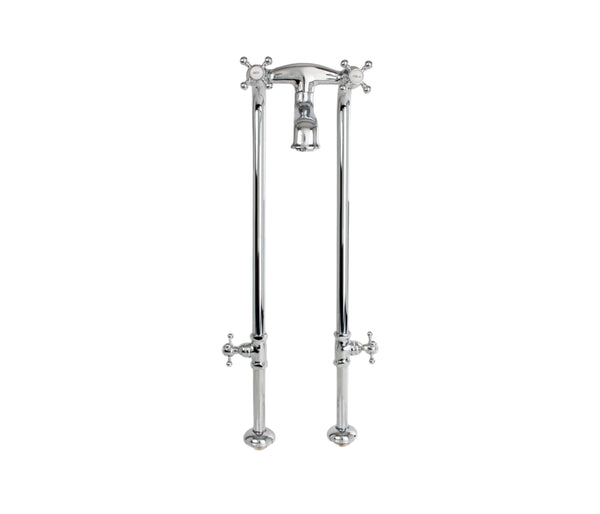 Free-Standing Tub Filler with Stop Valves | Cheviot