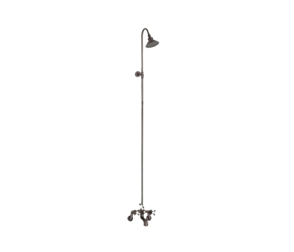 Wall Mount Tub Filler with Overhead Shower | Cheviot